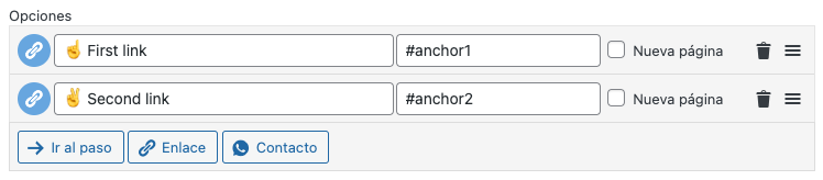 anchor link chatfunnel