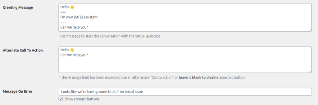 Joinchat IA settings02